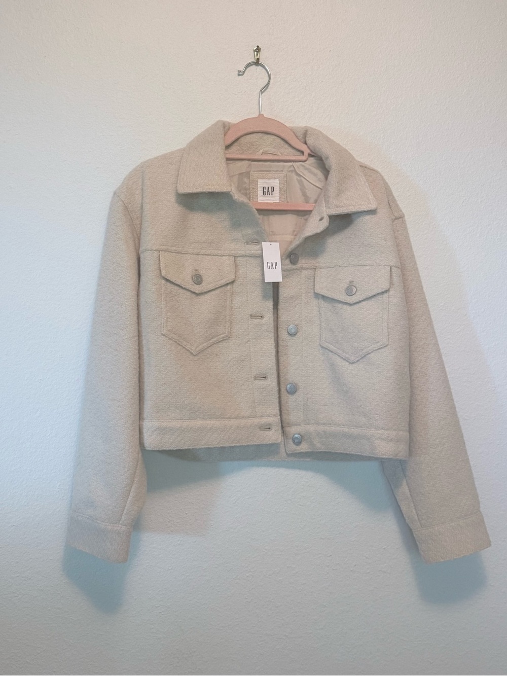 NWT GAP Tweed Like Trucker Style Jacket Small